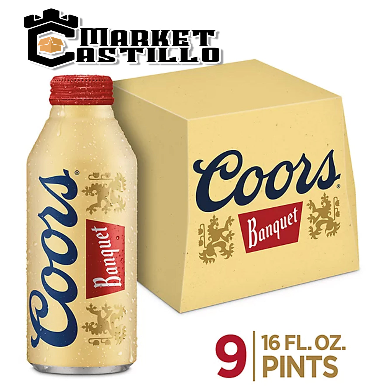 Coors Banquet botella de aluminio C/9