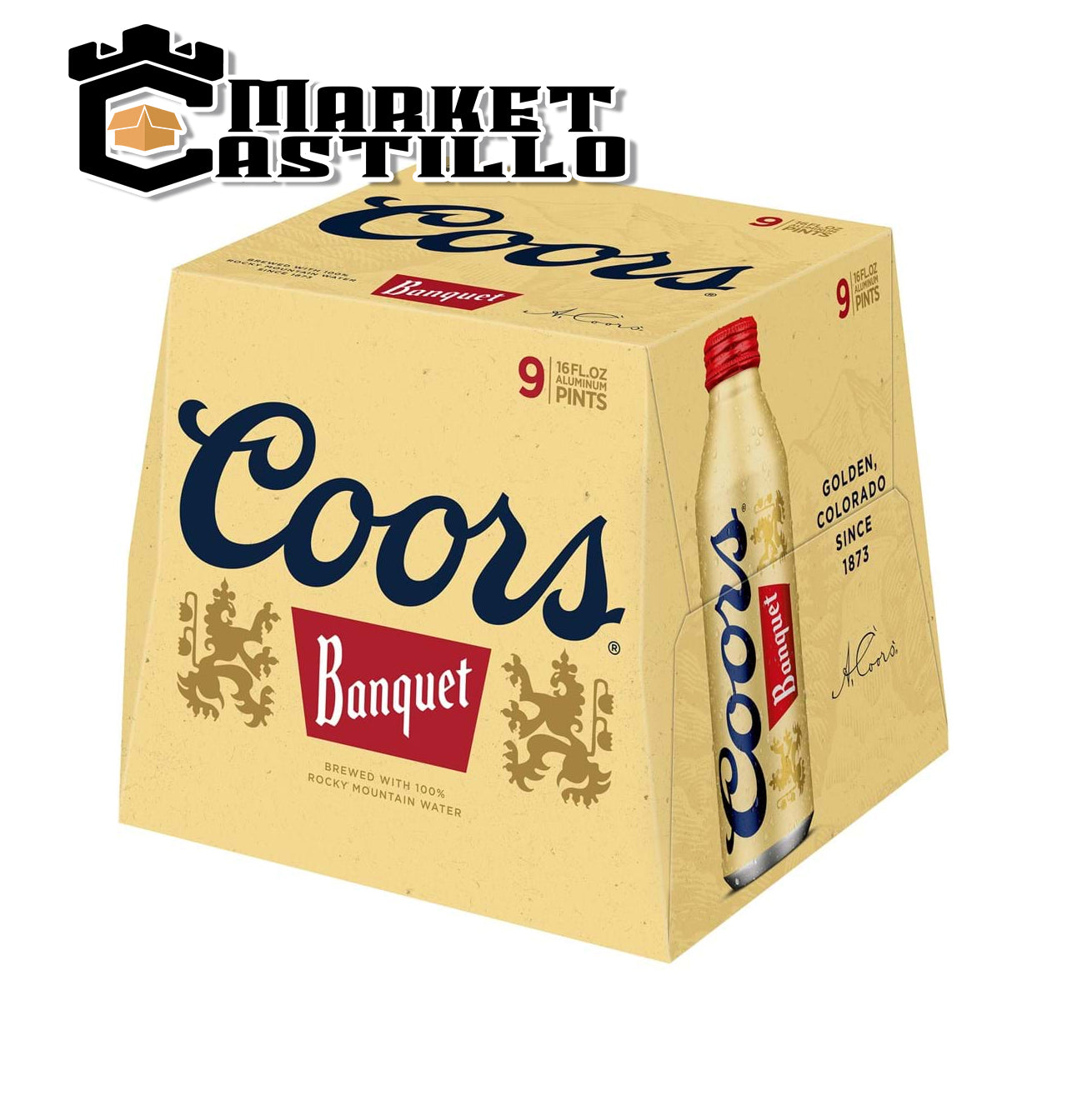 Coors Banquet botella de aluminio C/9