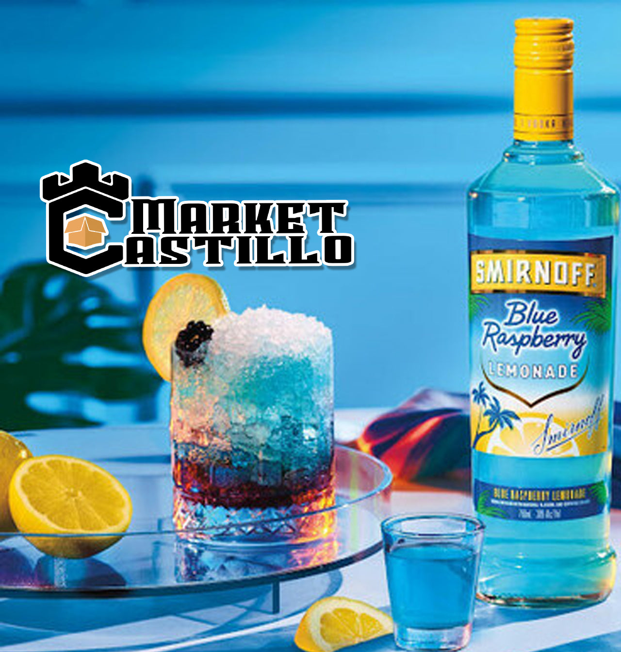 SMIRNOFF BLUE RASPBERRY LEMONADE 750 ML