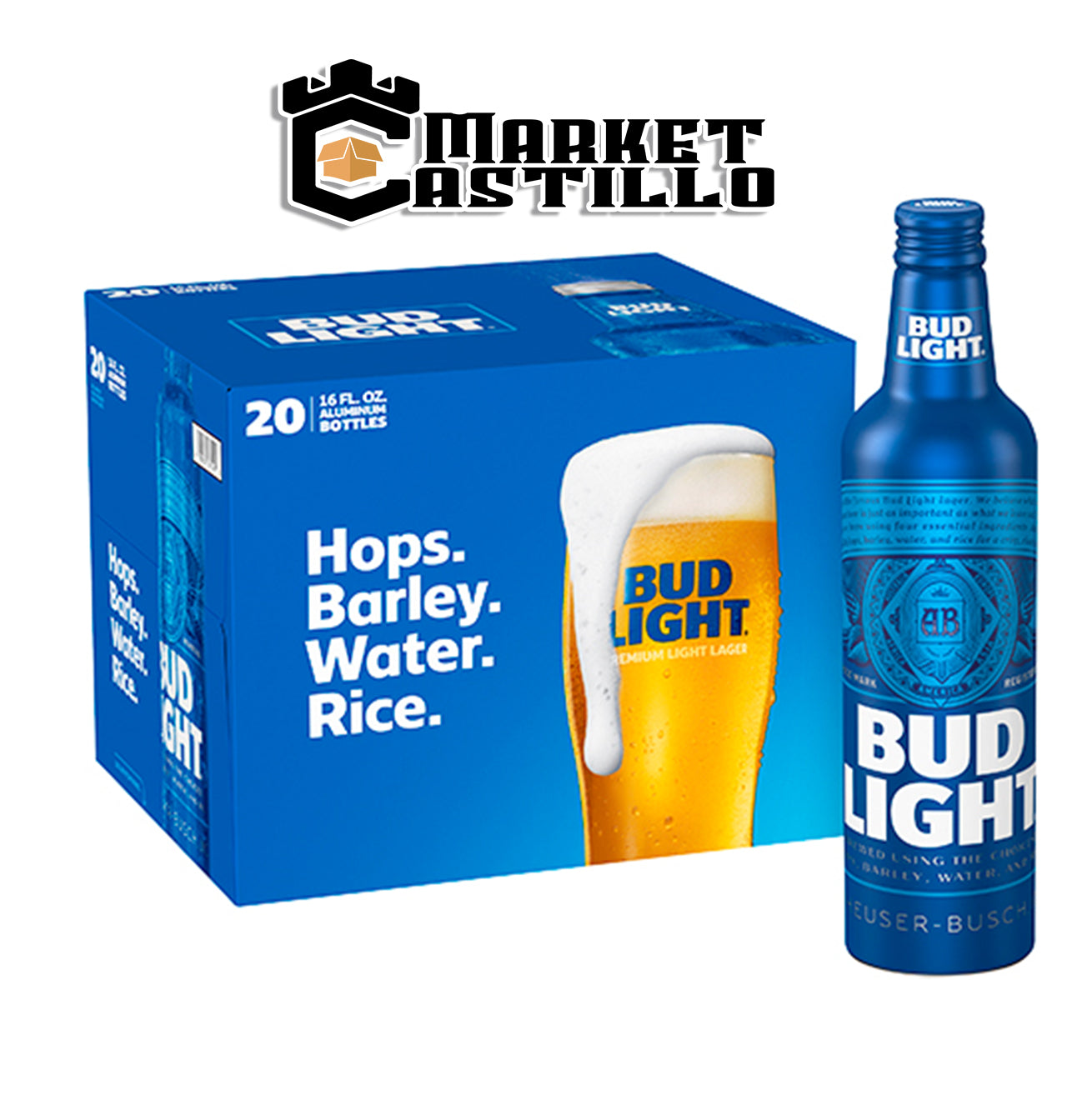 Bud Light 12 Pack Botella De Aluminio