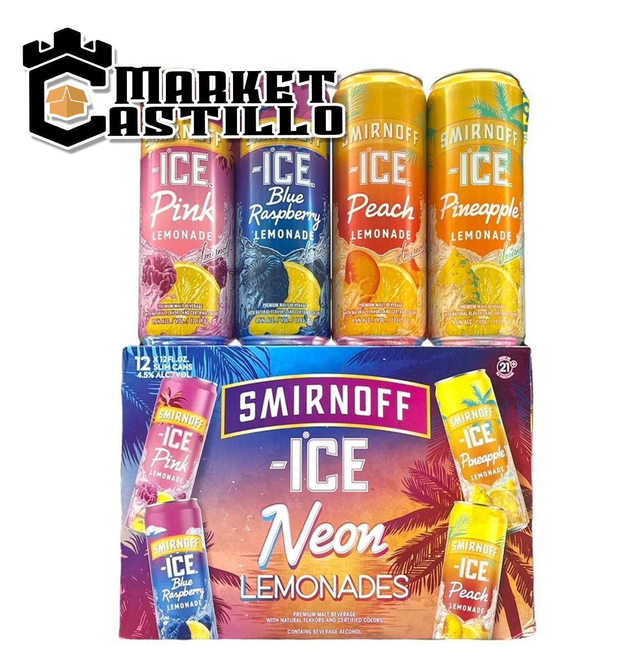 SMIRNOFF NEON LEMONADE 12 PACK