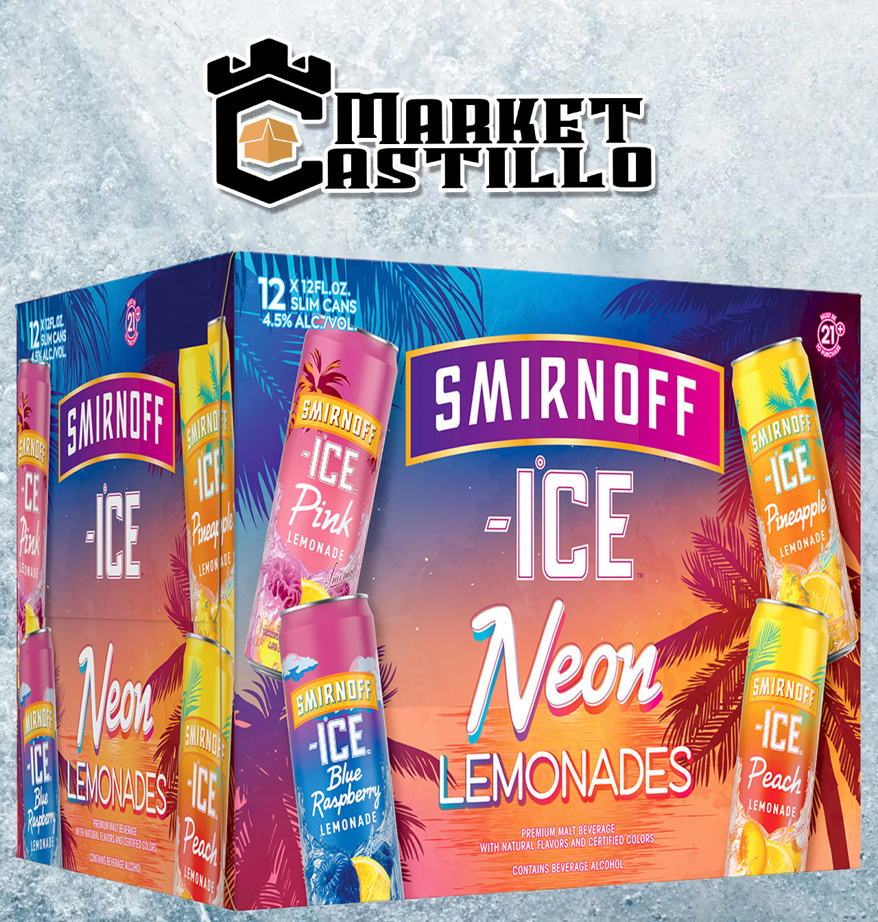 SMIRNOFF NEON LEMONADE 12 PACK