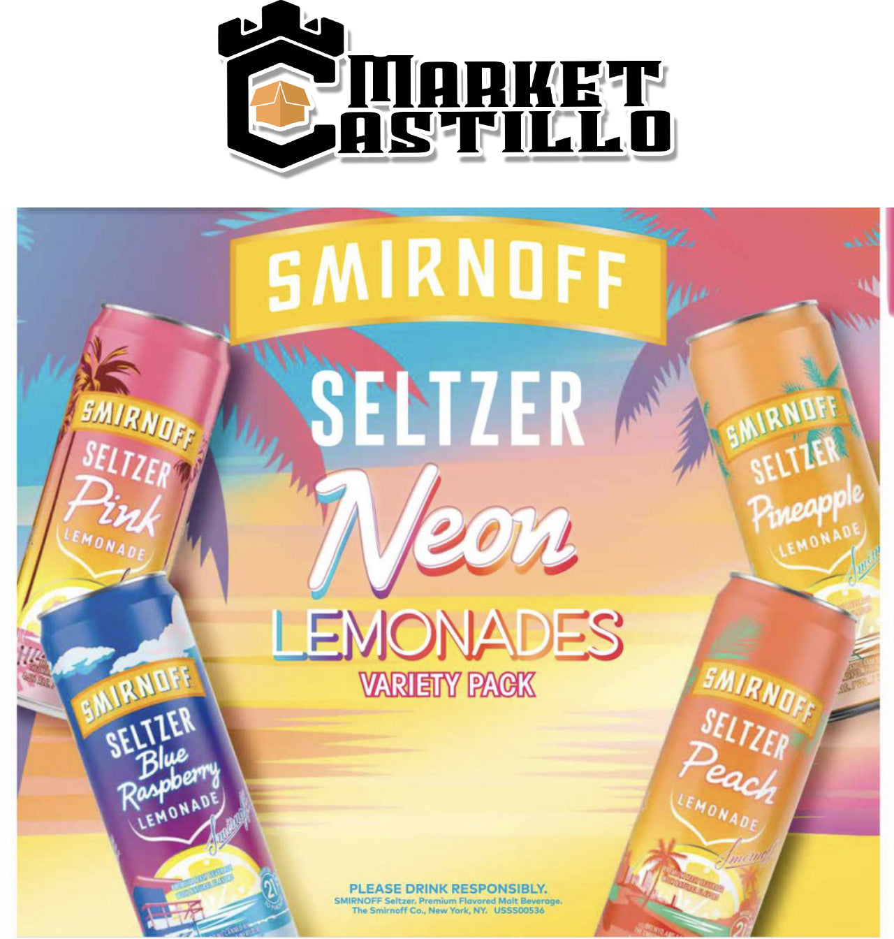 SMIRNOFF NEON LEMONADE 12 PACK