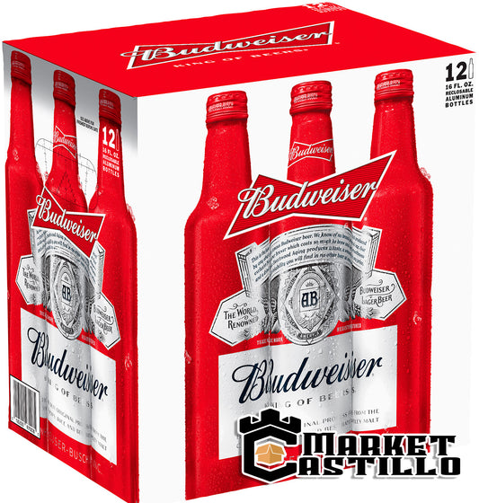 Budweiser Botella De Aluminio 12 Pack